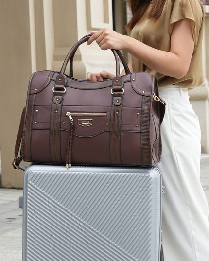 MKF Collection Patricia Vegan Leather Duffle Bag - Sleekdenim.com