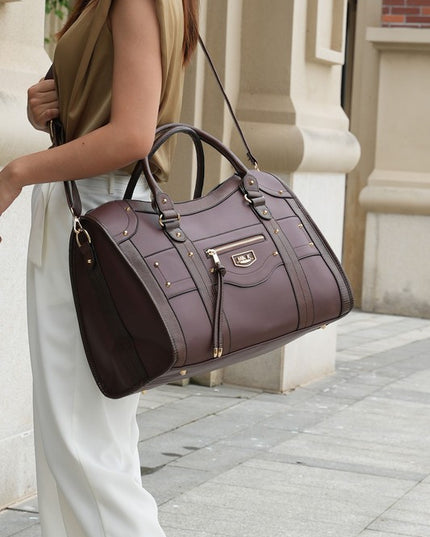 MKF Collection Patricia Vegan Leather Duffle Bag - Sleekdenim.com