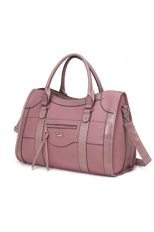 MKF Collection Patricia Vegan Leather Duffle Bag - Sleekdenim.com