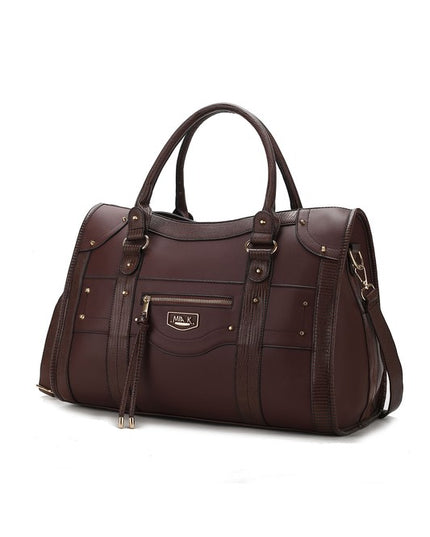MKF Collection Patricia Vegan Leather Duffle Bag - Sleekdenim.com