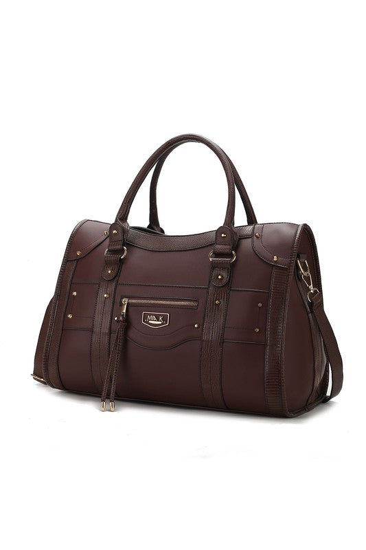 MKF Collection Patricia Vegan Leather Duffle Bag - Sleekdenim.com