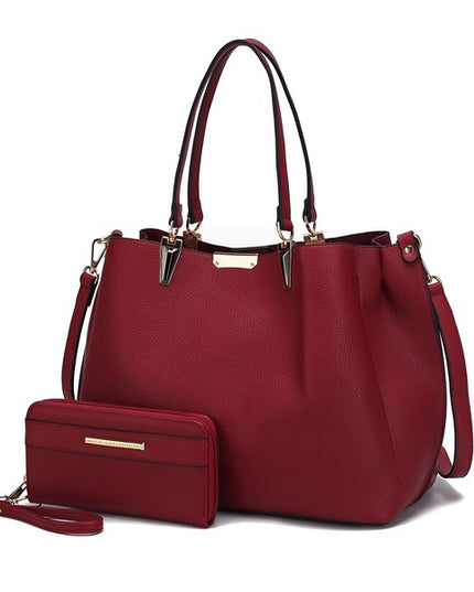 MKF Kane Women's Satchel Bag with Wallet by Mia K - Sleekdenim.com