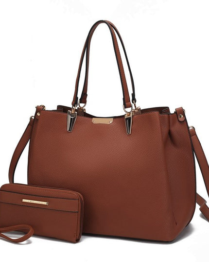 MKF Kane Women's Satchel Bag with Wallet by Mia K - Sleekdenim.com