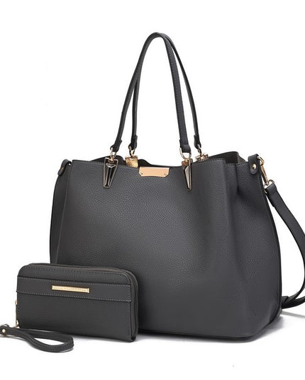 MKF Kane Women's Satchel Bag with Wallet by Mia K - Sleekdenim.com