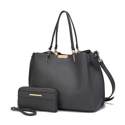 MKF Kane Women's Satchel Bag with Wallet by Mia K - Sleekdenim.com