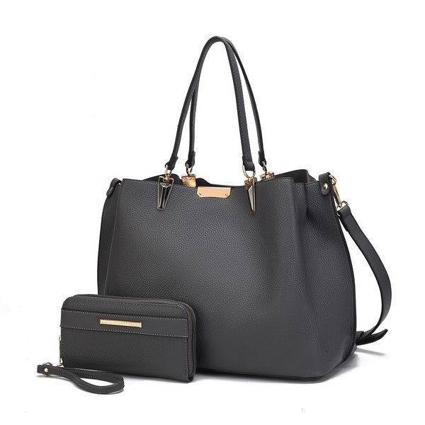 MKF Kane Women's Satchel Bag with Wallet by Mia K - Sleekdenim.com