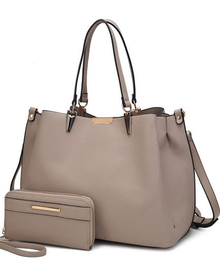 MKF Kane Women's Satchel Bag with Wallet by Mia K - Sleekdenim.com