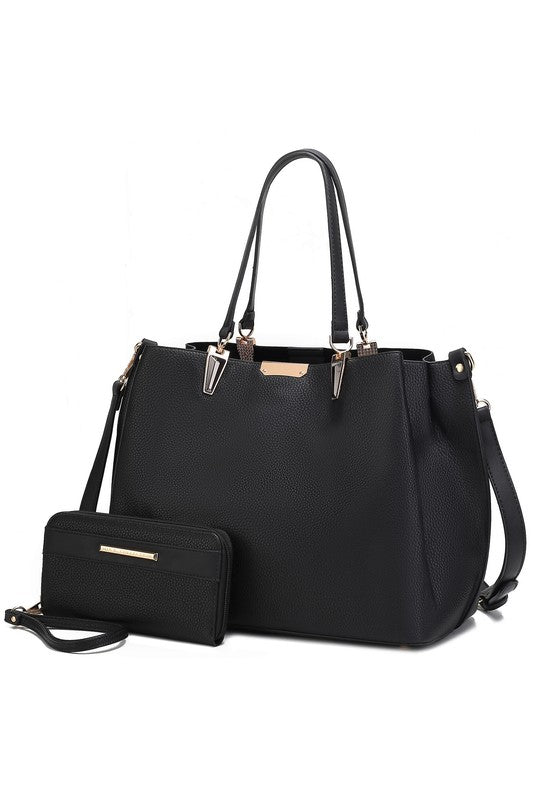 MKF Kane Women's Satchel Bag with Wallet by Mia K - Sleekdenim.com