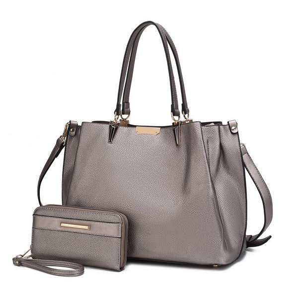 MKF Kane Women's Satchel Bag with Wallet by Mia K - Sleekdenim.com
