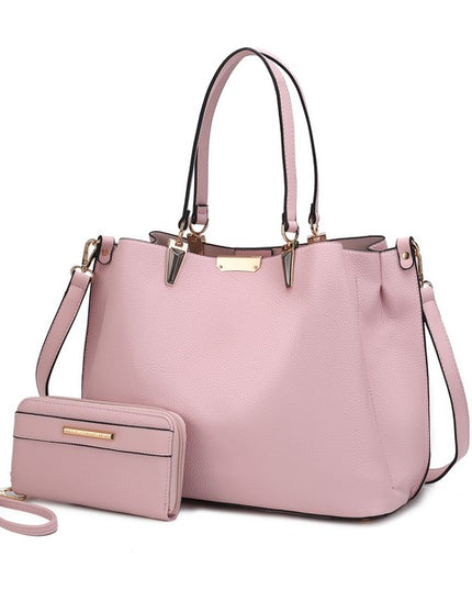 MKF Kane Women's Satchel Bag with Wallet by Mia K - Sleekdenim.com