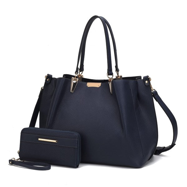 MKF Kane Women's Satchel Bag with Wallet by Mia K - Sleekdenim.com