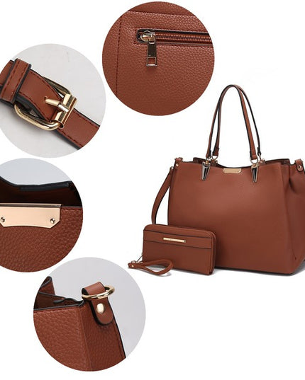 MKF Kane Women's Satchel Bag with Wallet by Mia K - Sleekdenim.com