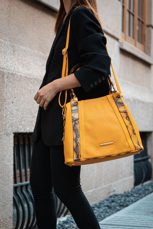 MKF Kenna Snake embossed Tote Bag by Mia K - Sleekdenim.com