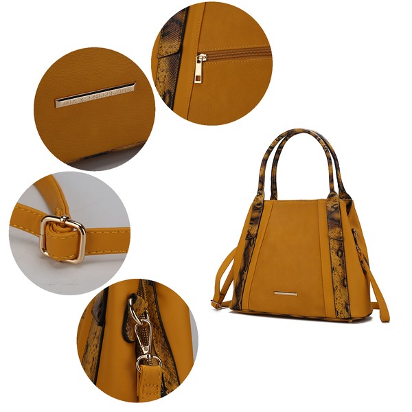 MKF Kenna Snake embossed Tote Bag by Mia K - Sleekdenim.com