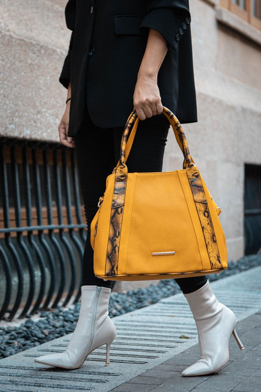 MKF Kenna Snake embossed Tote Bag by Mia K - Sleekdenim.com