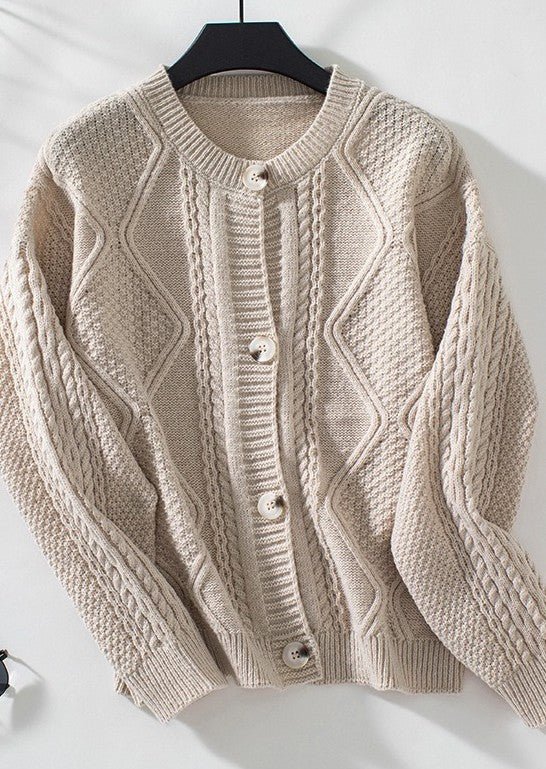 Cable Knit Cardigan | Sleekdenim.com