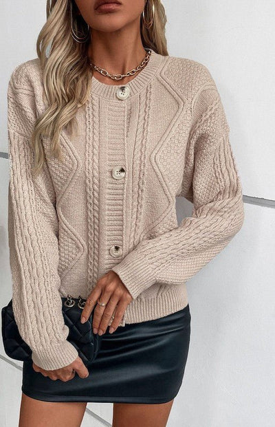 Cable Knit Cardigan | Sleekdenim.com