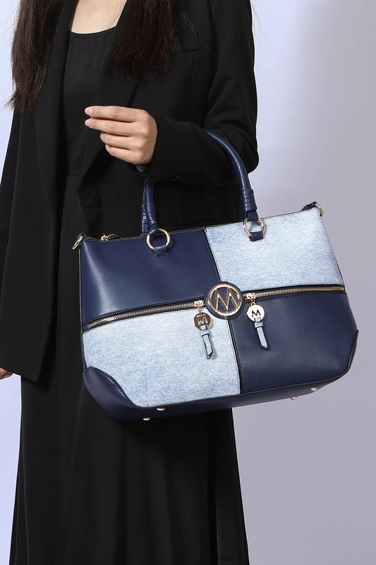 MKF Maji Women's Satchel Bag & wristlet by Mia K - Sleekdenim.com