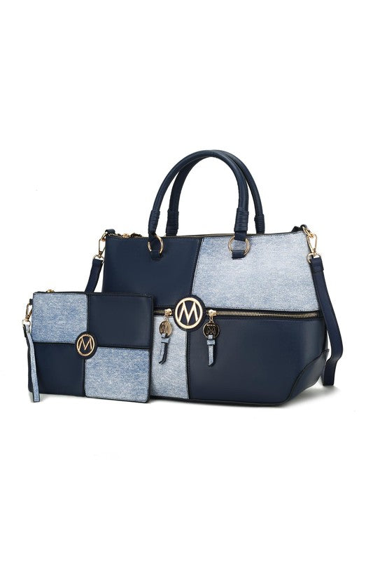 MKF Maji Women's Satchel Bag & wristlet by Mia K - Sleekdenim.com