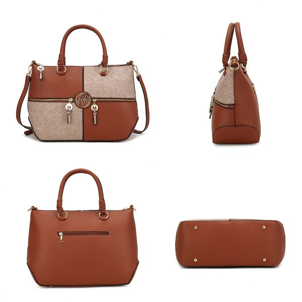 MKF Maji Women's Satchel Bag & wristlet by Mia K - Sleekdenim.com