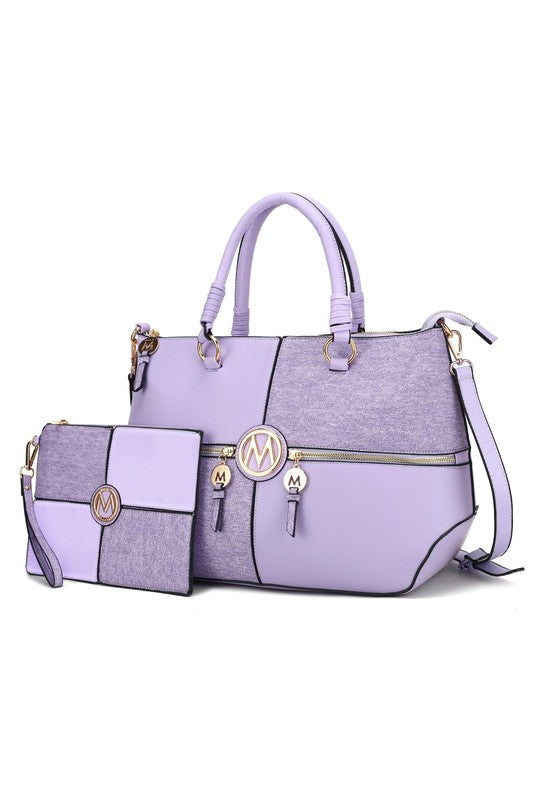 MKF Maji Women's Satchel Bag & wristlet by Mia K - Sleekdenim.com