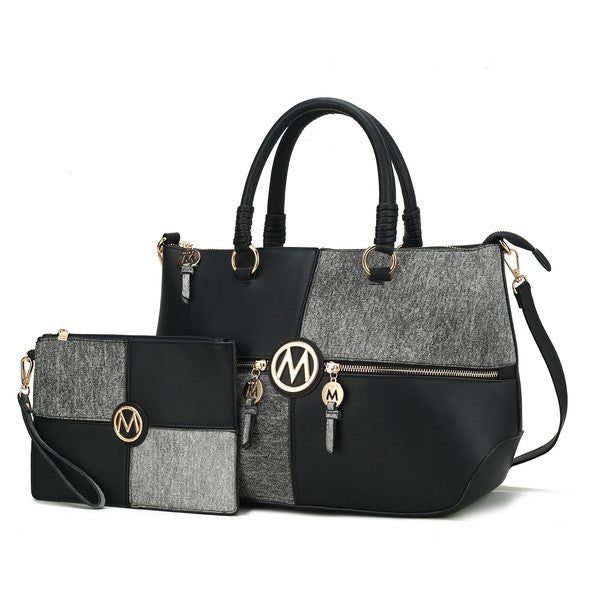 MKF Maji Women's Satchel Bag & wristlet by Mia K - Sleekdenim.com