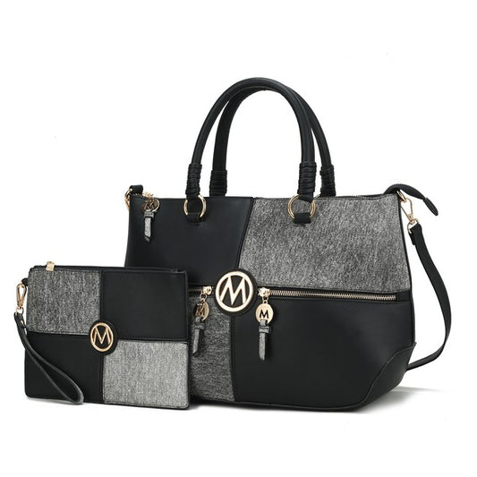MKF Maji Women's Satchel Bag & wristlet by Mia K - Sleekdenim.com