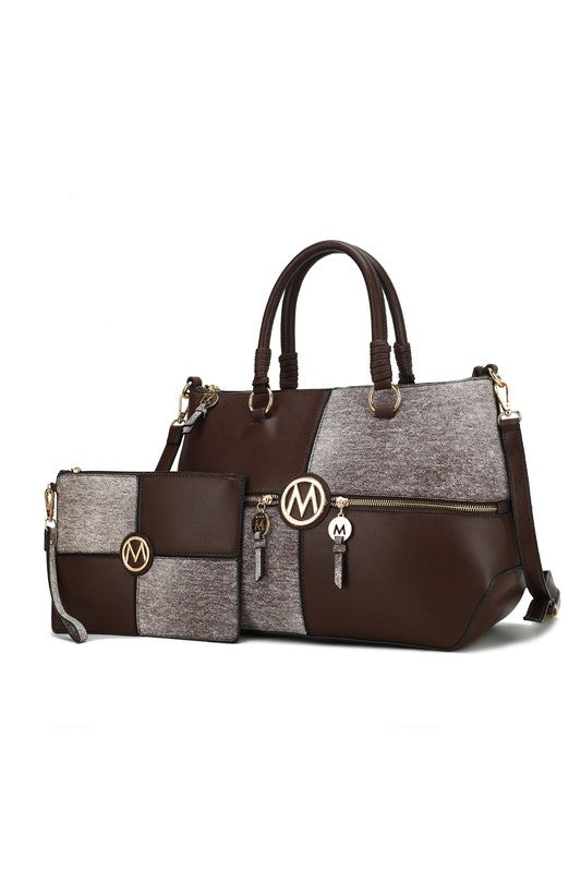 MKF Maji Women's Satchel Bag & wristlet by Mia K - Sleekdenim.com