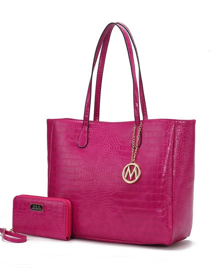 MKF Sadie Oversize Tote & Wallet Set by Mia K - Sleekdenim.com