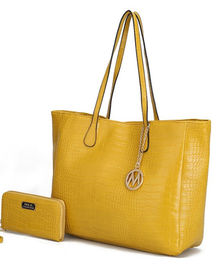 MKF Sadie Oversize Tote & Wallet Set by Mia K - Sleekdenim.com