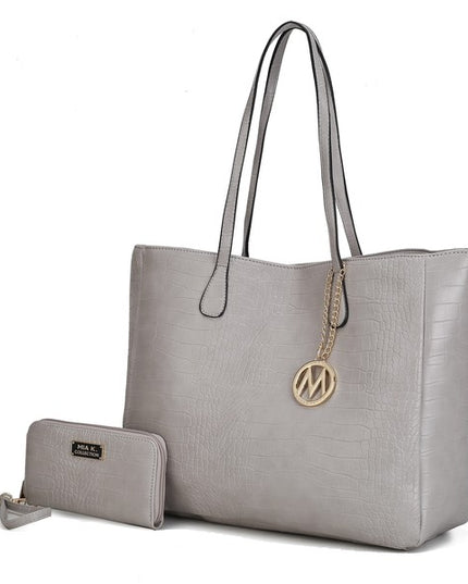 MKF Sadie Oversize Tote & Wallet Set by Mia K - Sleekdenim.com