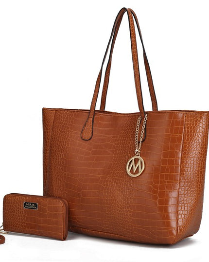 MKF Sadie Oversize Tote & Wallet Set by Mia K - Sleekdenim.com