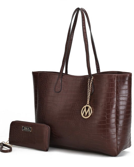 MKF Sadie Oversize Tote & Wallet Set by Mia K - Sleekdenim.com