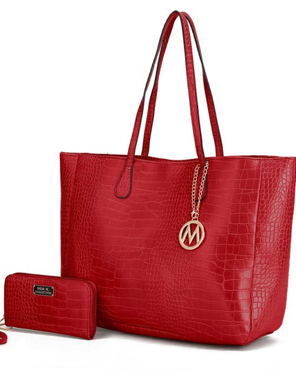 MKF Sadie Oversize Tote & Wallet Set by Mia K - Sleekdenim.com