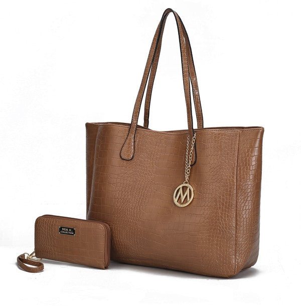 MKF Sadie Oversize Tote & Wallet Set by Mia K - Sleekdenim.com
