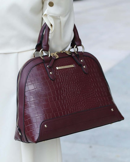 MKF Nora Premium Croco Satchel by Mia K - Sleekdenim.com