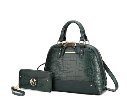 MKF Nora Premium Croco Satchel by Mia K - Sleekdenim.com