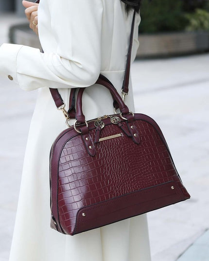 MKF Nora Premium Croco Satchel by Mia K - Sleekdenim.com