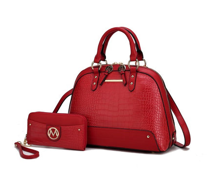 MKF Nora Premium Croco Satchel by Mia K - Sleekdenim.com