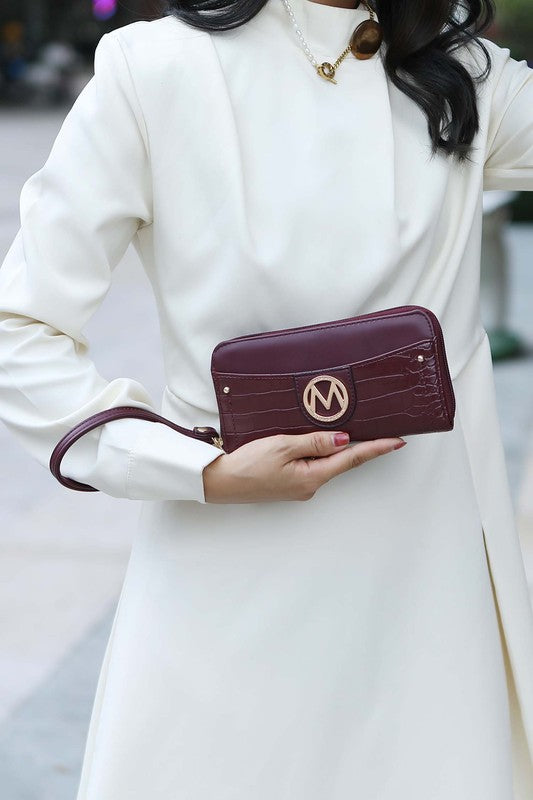 MKF Nora Premium Croco Satchel by Mia K - Sleekdenim.com