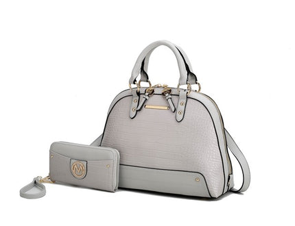 MKF Nora Premium Croco Satchel by Mia K - Sleekdenim.com