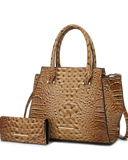 MKF Collection Viridiana Croc-Embossed Tote Bag - Sleekdenim.com