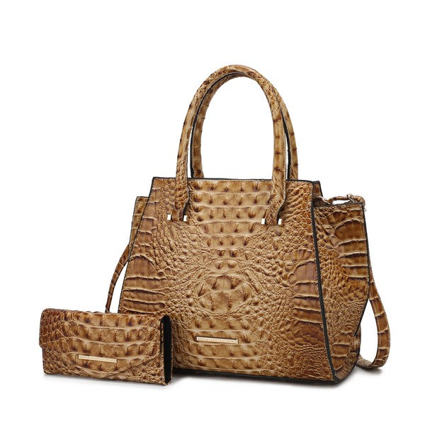 MKF Collection Viridiana Croc-Embossed Tote Bag - Sleekdenim.com