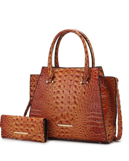 MKF Collection Viridiana Croc-Embossed Tote Bag - Sleekdenim.com