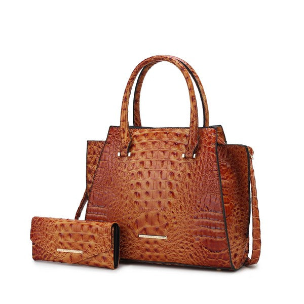 MKF Collection Viridiana Croc-Embossed Tote Bag - Sleekdenim.com