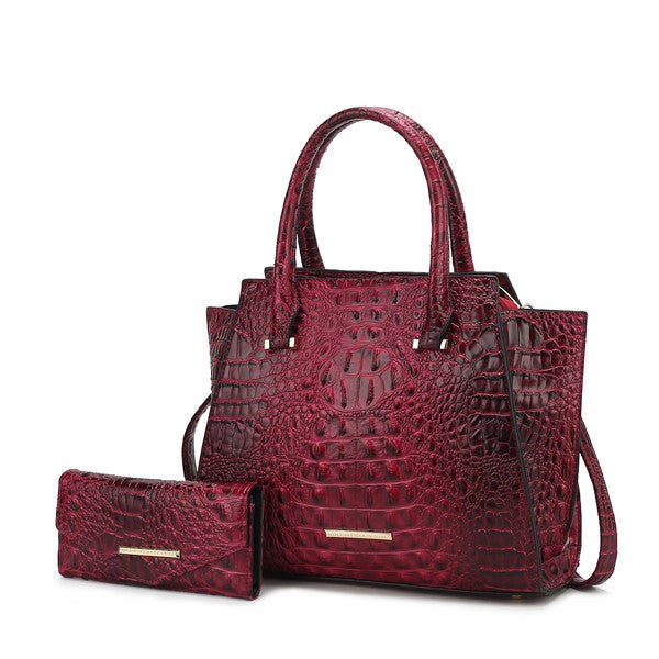 MKF Collection Viridiana Croc-Embossed Tote Bag - Sleekdenim.com