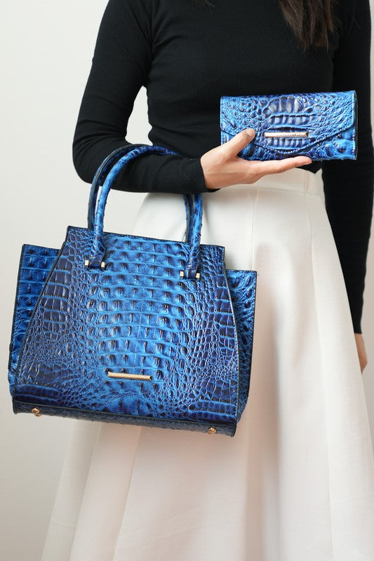 MKF Collection Viridiana Croc-Embossed Tote Bag - Sleekdenim.com