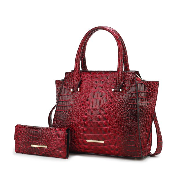 MKF Collection Viridiana Croc-Embossed Tote Bag - Sleekdenim.com