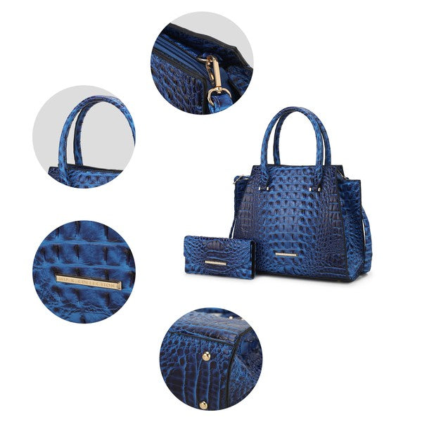 MKF Collection Viridiana Croc-Embossed Tote Bag - Sleekdenim.com