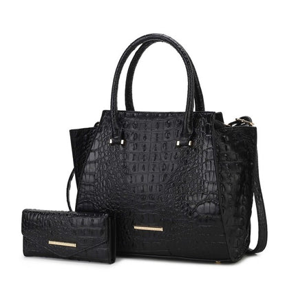 MKF Collection Viridiana Croc-Embossed Tote Bag - Sleekdenim.com